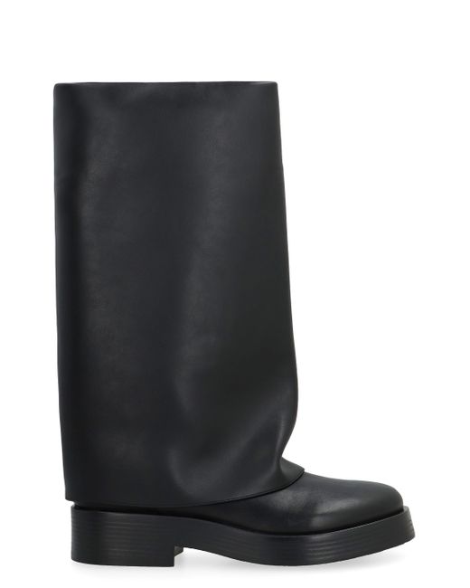 Casadei Black Leather Boots