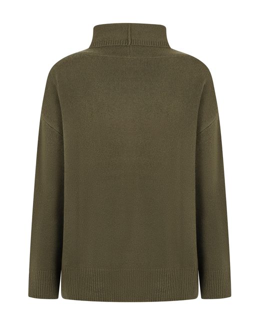 Aspesi Green Wool Turtleneck Sweater