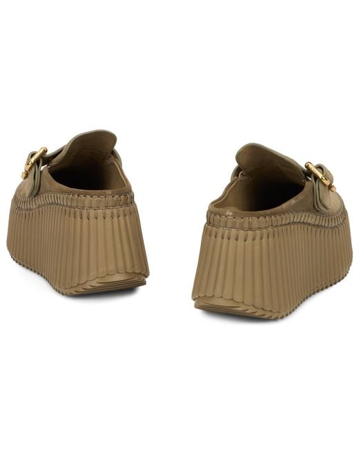 Chloé Brown Loafers With High Sole