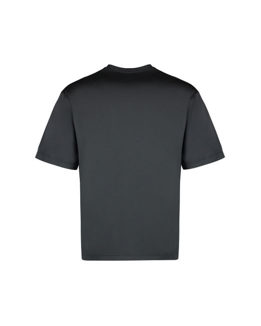 T-shirt girocollo in tessuto tecnico di Jil Sander in Black da Uomo