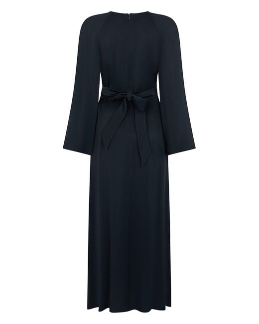 Fabiana Filippi Black Maxi Dress With Long Sleeves