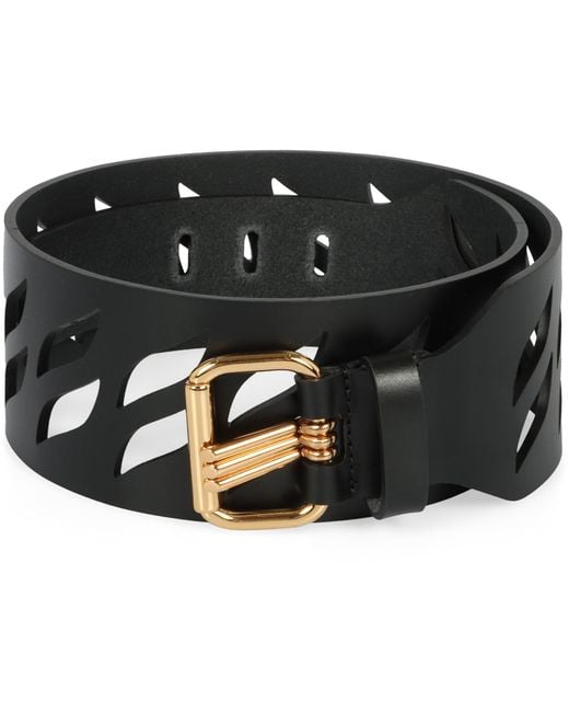 Etro Black Leather Belt