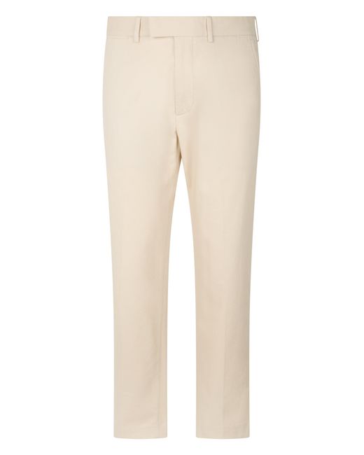 Tom Ford Natural Straight Cotton Trousers for men