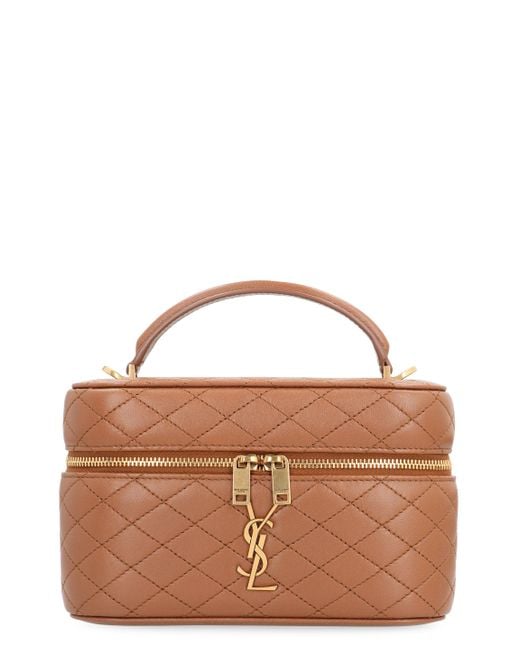 Borsa Vanity Gaby in pelle di Saint Laurent in Brown