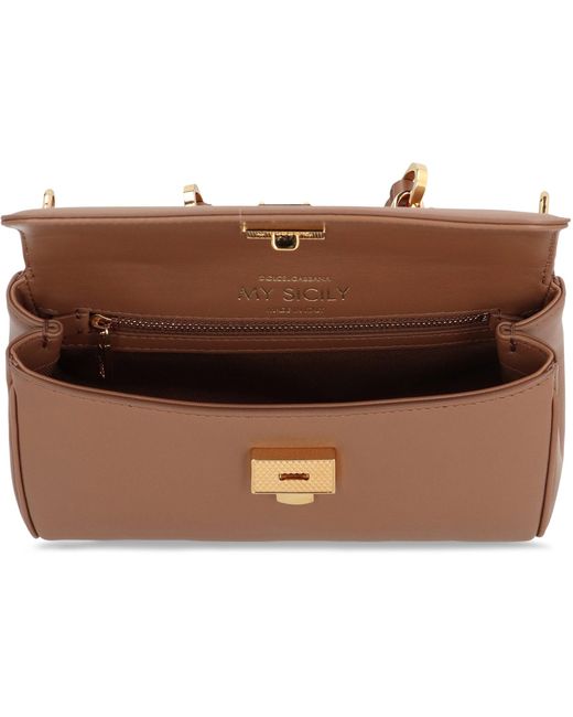 Dolce & Gabbana Brown Handbag My Sicily
