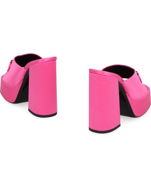 Versace Pink Heeled Mules