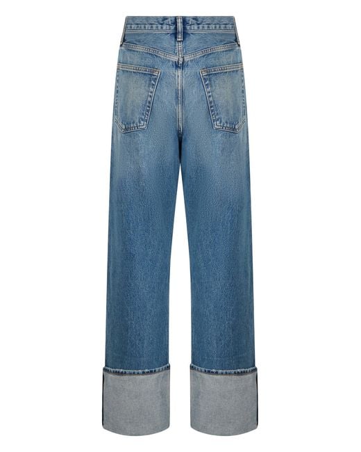 Jeans Con Risvolti di Agolde in Blue