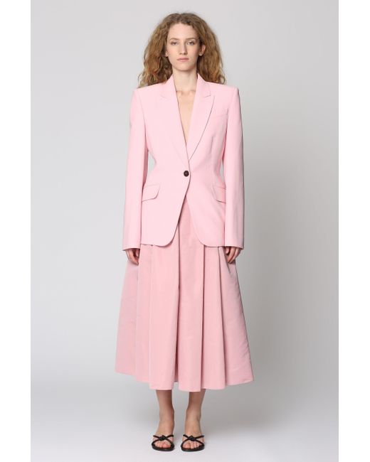 Alexander McQueen Pink Single-breasted One Button Jacket