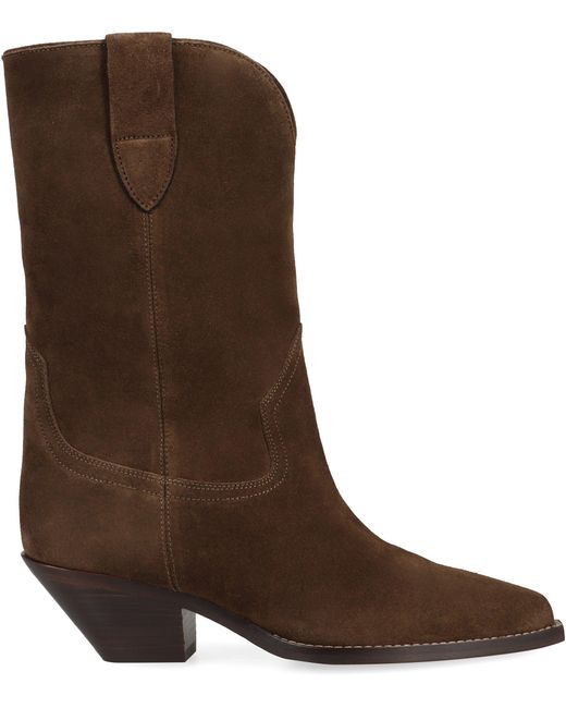 Isabel Marant Brown Dahope Suede Ankle Boots