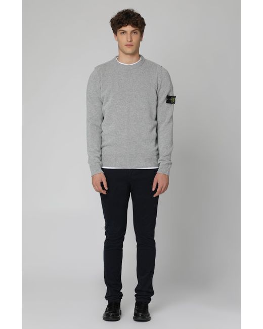 Dondup Blue Gaubert Cotton Chino Trousers for men