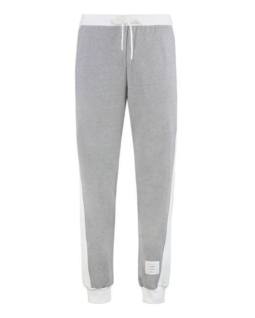 Thom Browne Gray Cotton Track-pants for men