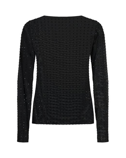 Pinko Black Rouen Long-Sleeve Top