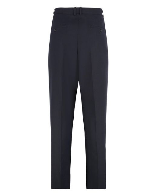 Saint Laurent Blue Tailored Wool Trousers for men