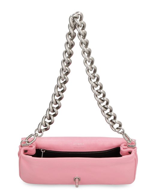 Balenciaga Pink Soft Leather Crossbody Handbag