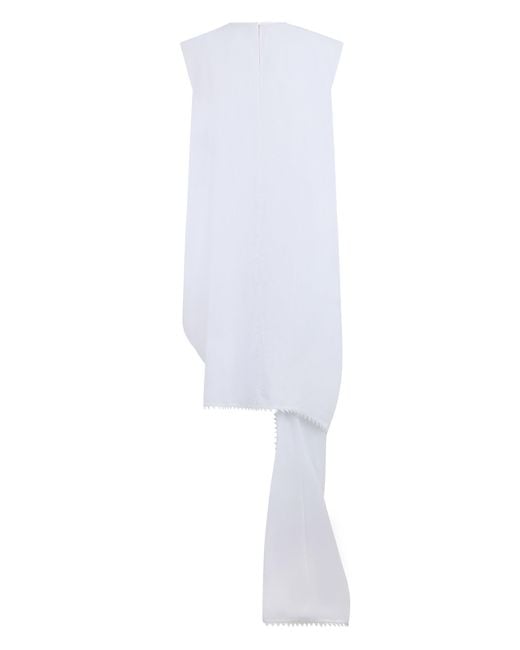 Jacquemus White Asymmetrical Long Dress
