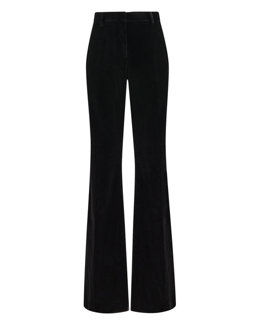 Etro Black High-Waist Wide-Leg Pants