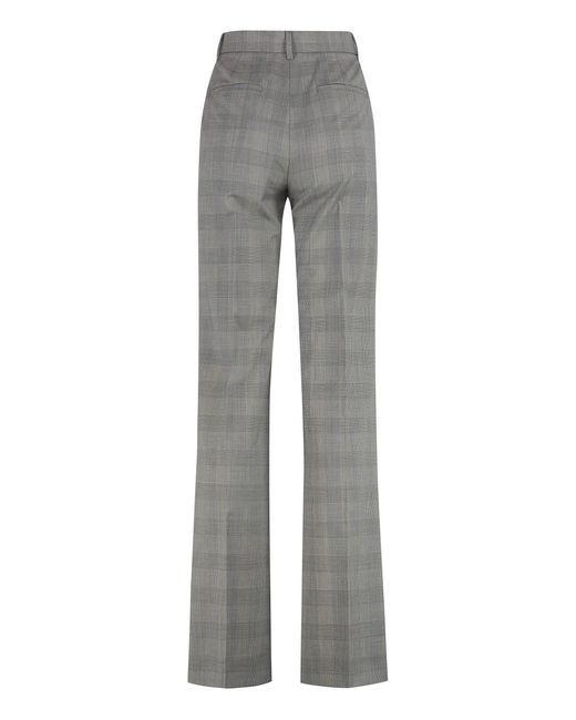 Sportmax Gray Tailored Wool Trousers
