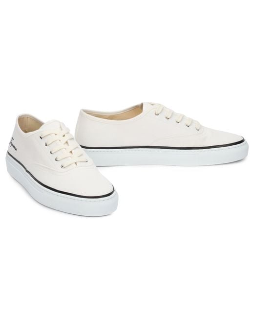 Jacquemus White Cotton Canvas Sneakers