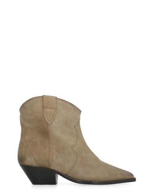 Isabel Marant Brown Suede Ankle Boots For