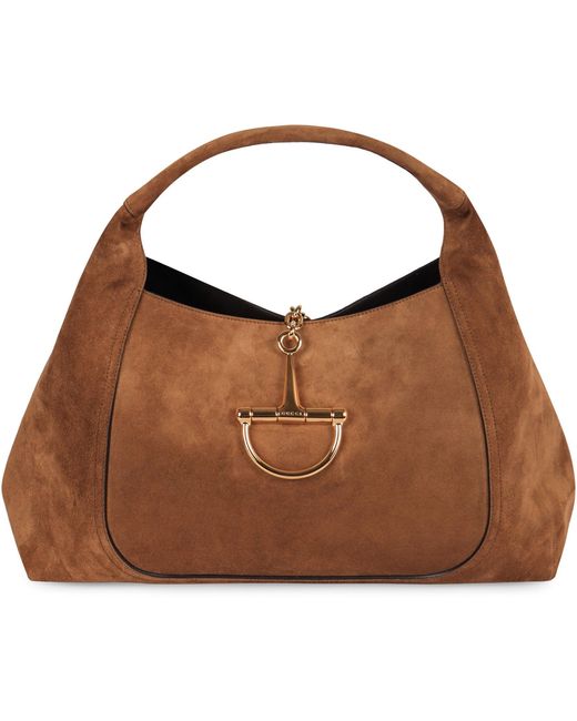 Gucci Brown Softbit Maxi Shoulder Bag
