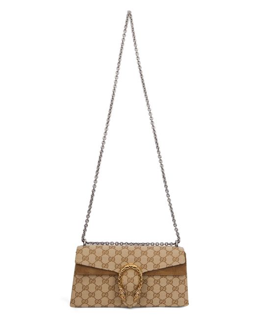 Borsa a tracolla Dionysus con monogram di Gucci in Natural