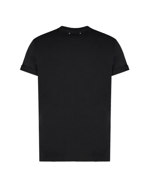 T-shirt girocollo in cotone di Golden Goose Deluxe Brand in Black da Uomo