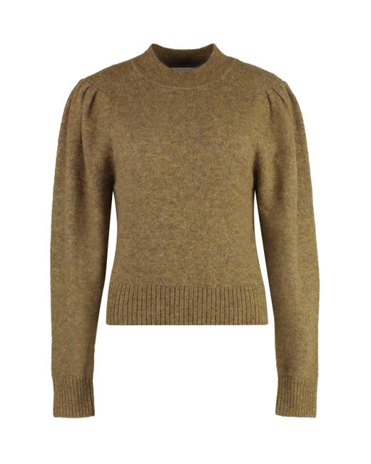 Maglione girocollo Honey in misto lana di Isabel Marant in Green