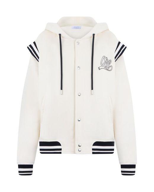 Off-White c/o Virgil Abloh White Cotton Bomber for men