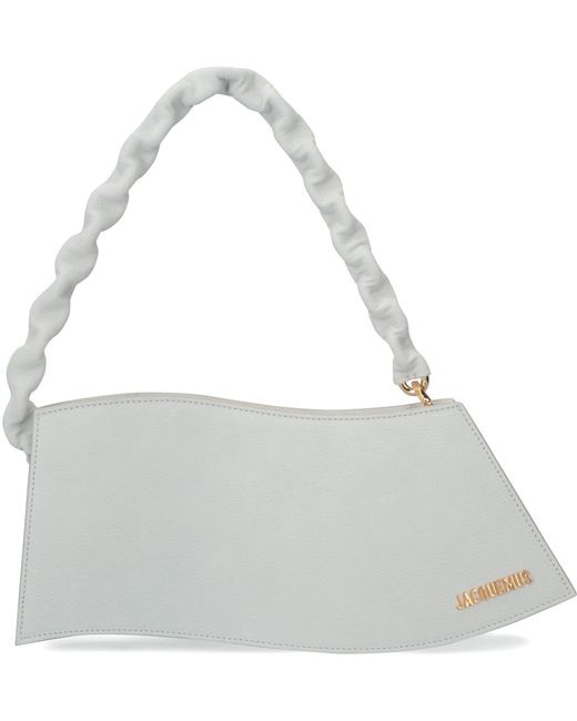 Jacquemus La Vague Leather Shoulder Bag in White Lyst