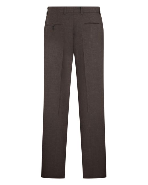 Boss Gray Wool Blend Trousers