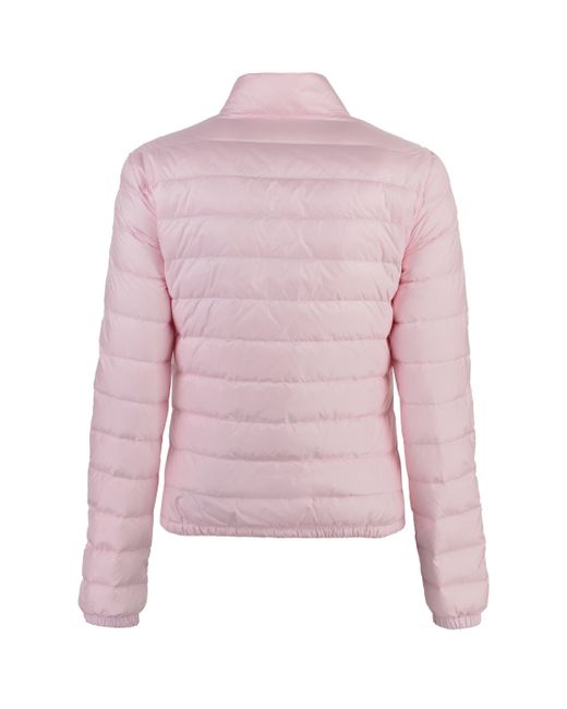 Moncler Pink Lans Short Down Jacket
