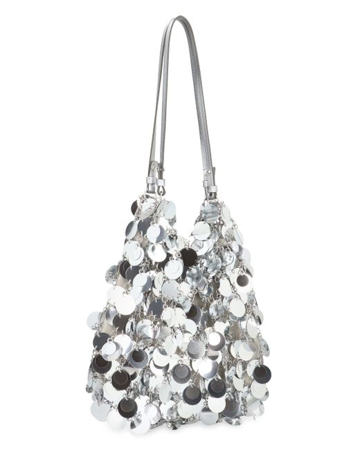 Tote bag Sparkles di Rabanne in White