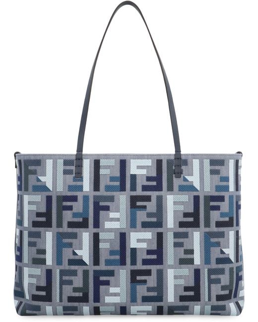 Fendi Blue Roll Large Tote-Bag