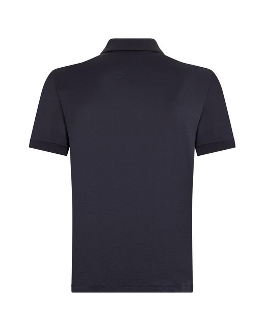 Emporio Armani Blue Short-Sleeve Polo for men