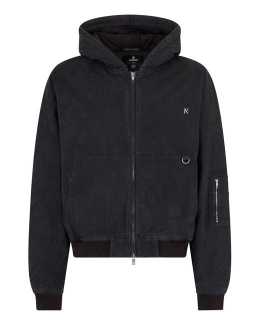 Represent Black Hooded Bomber for men