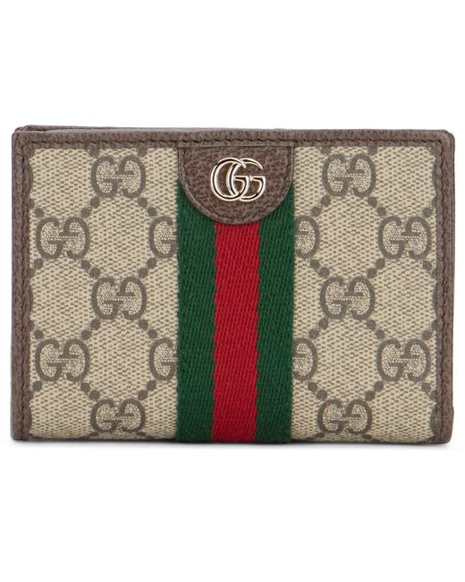 Gucci Gray Ophidia Mini Wallet