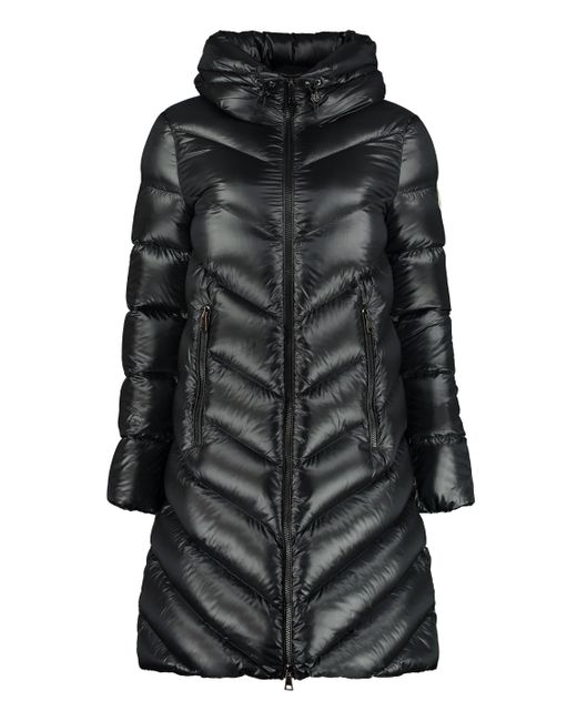 Moncler Goose Cambales Hooded Down Jacket in Black | Lyst