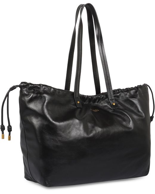 Isabel Marant Black Silven E/W Leather Tote