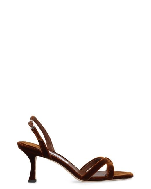 Jimmy Choo Brown Elsy Sandals