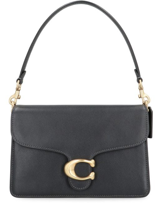 COACH Black Shoulder Bag With Tabby Chain