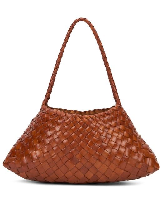 Dragon Diffusion Brown Braided Shoulder Bag