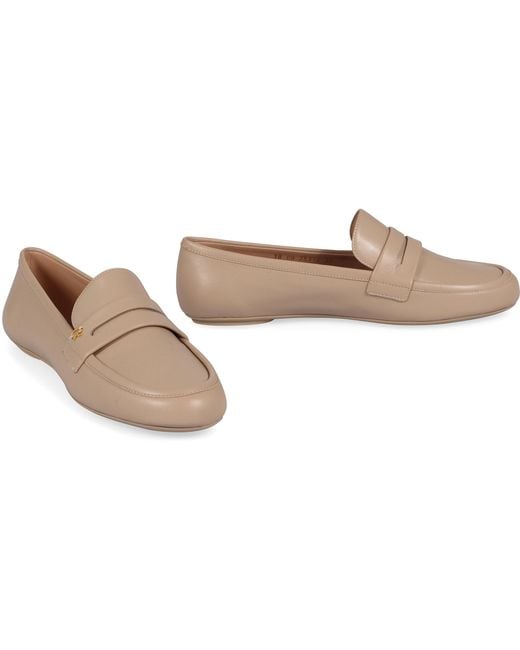Gianvito Rossi Brown Giorgia Leather Loafers