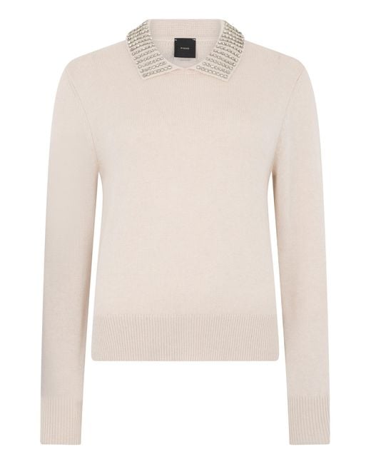 Pinko Natural Ventotene Wool Blend Sweater