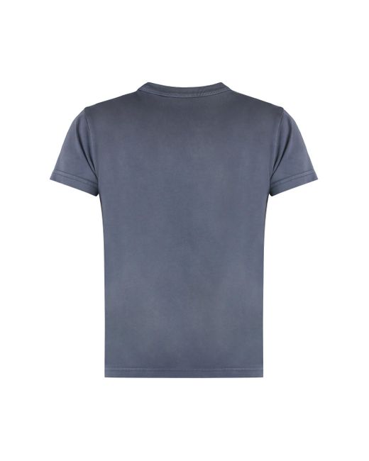 T-shirt con logo di Alexander Wang in Blue