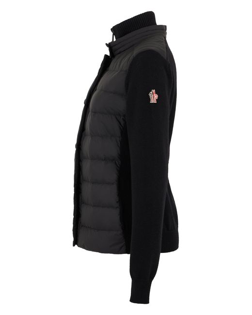 Moncler Black Padded Cardigan