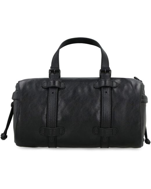 Gucci Black Leather Travel Bag for men