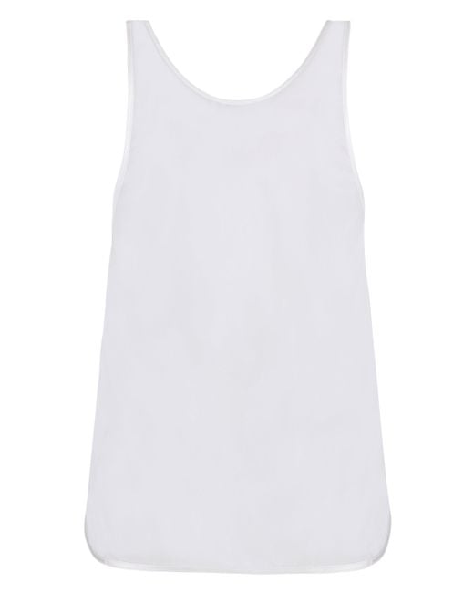 Pinko White Silk Top