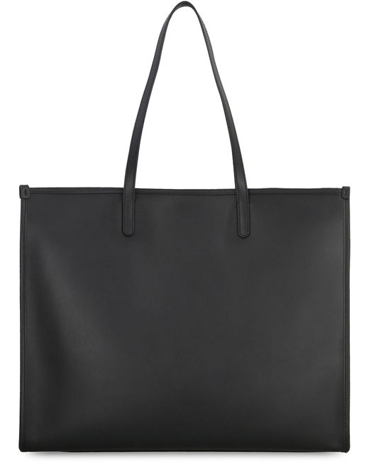 Shopping bag in pelle di Dolce & Gabbana in Black da Uomo