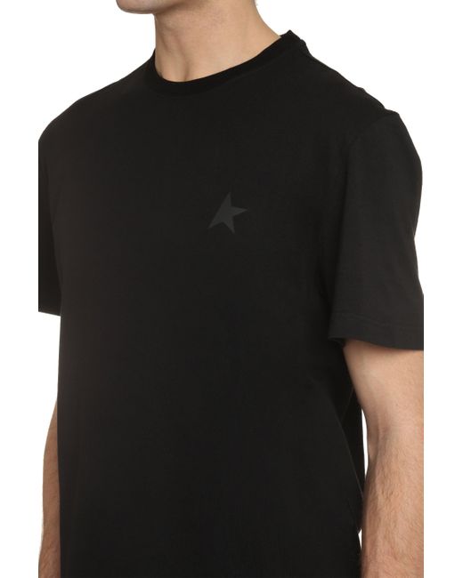 Golden Goose Deluxe Brand Black Cotton Crew-Neck T-Shirt for men