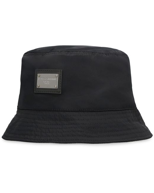 Dolce & Gabbana Black Bucket Hat for men